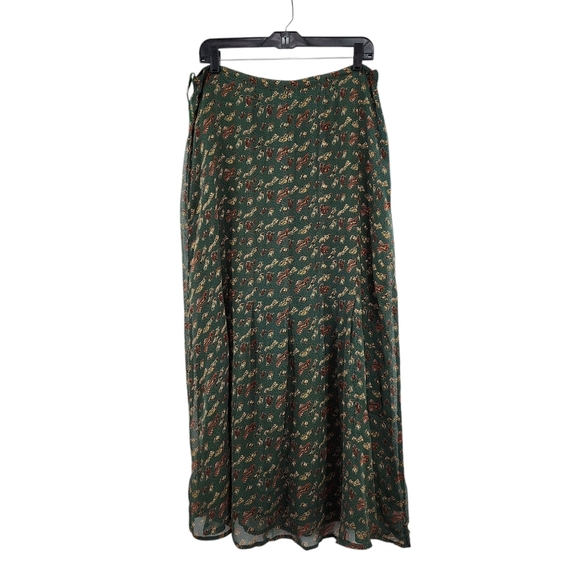 Hopeless Romantic Vintage Women's Printed A-Line Pleated Maxi Skirt Cottagecore - Picture 1 of 7